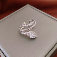 Real gold electroplated zircon split ring