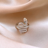 Real gold electroplated zircon split ring
