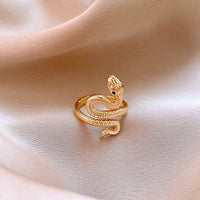 Real gold electroplated zircon split ring