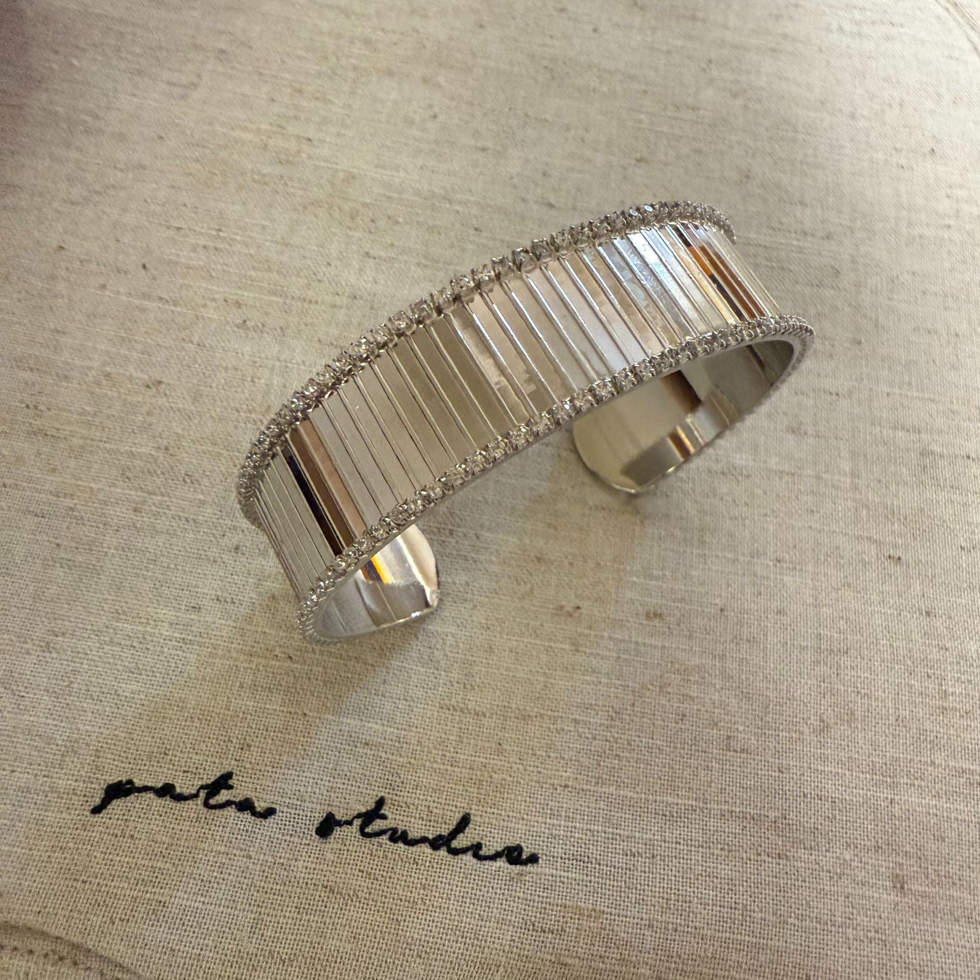 Zircon geometric bracelet