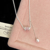 Zircon Swarovski Pearl Necklace