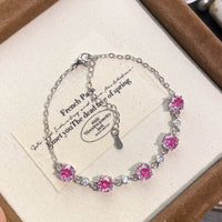 Octagonal rose diamond bracelet inlaid with high carbon diamond.