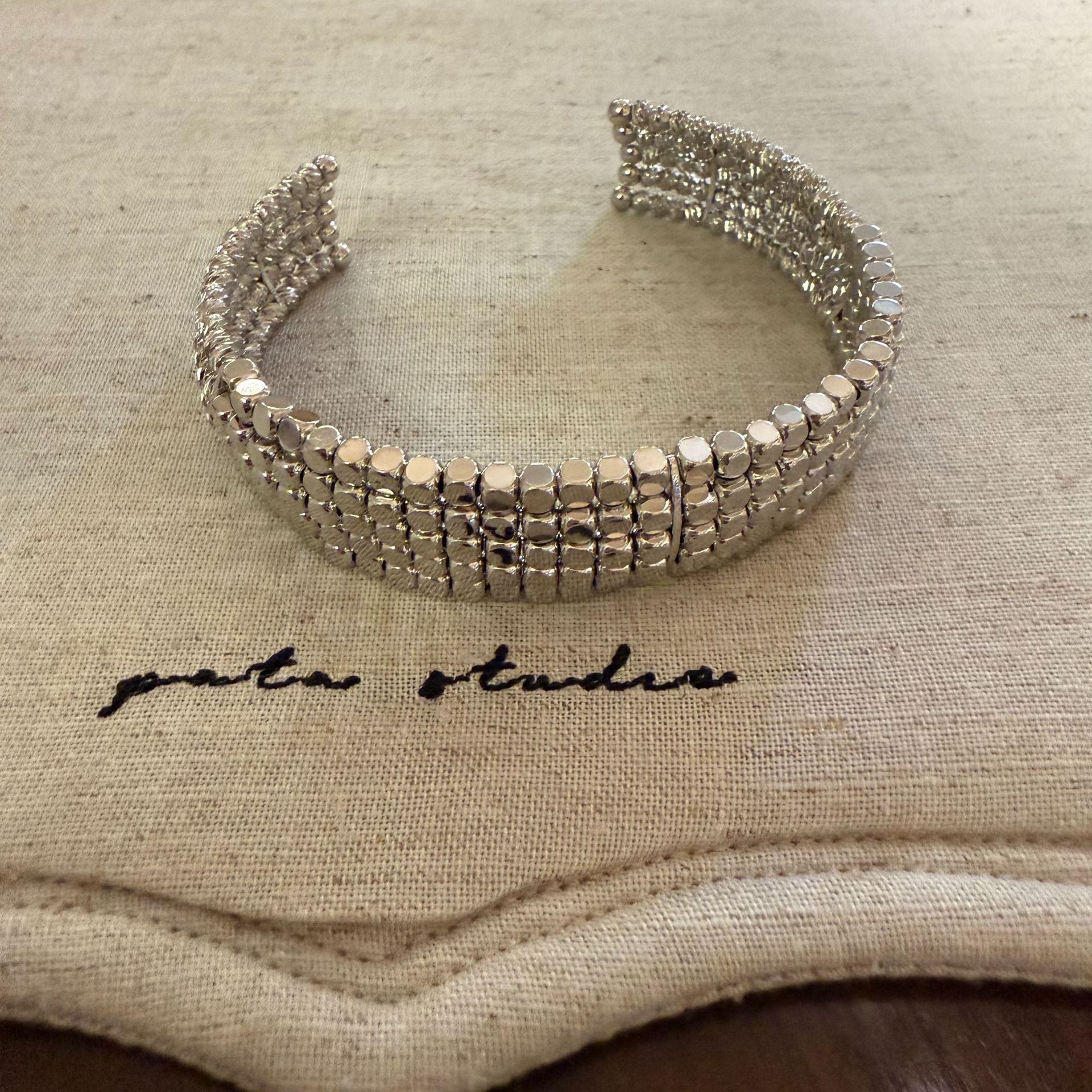 Zircon geometric bracelet