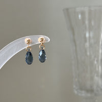 Hand-made Swarovski multicolor crystal earrings S925 silver needle