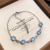 Octagonal rose diamond bracelet inlaid with high carbon diamond.