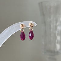 Hand-made Swarovski multicolor crystal earrings S925 silver needle