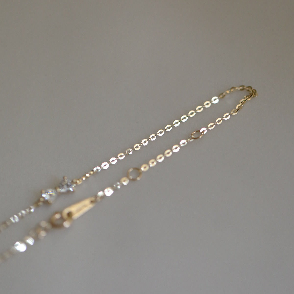 S925 silver-plated 14K yellow gold bow inlaid with very fine bracelet