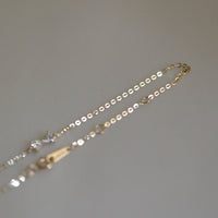 S925 silver-plated 14K yellow gold bow inlaid with very fine bracelet