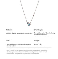 Super Flash Blue Crystal Gourd pendant necklace