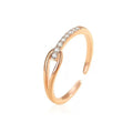 Open Design Simple Style Ring Set with High quality Zircon
