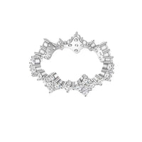 SYH S925 Sterling Silver Ring Set with 5A Zircon