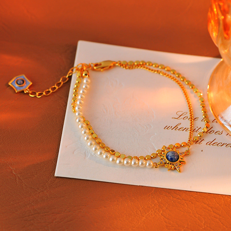 Eight-star bracelet double layer