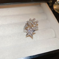 Real gold electroplated zircon split ring