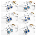 Zircon-inlaid 18K stainless steel stud gold titanium steel earrings