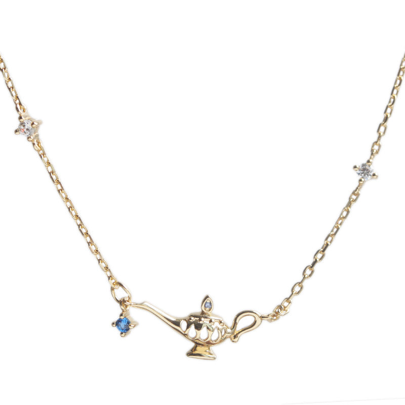 S925 sterling silver plated with 14K gold lamp double bracelet