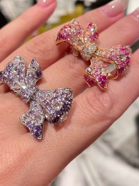 Pink Bow Ring