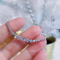 S925 sterling silver smile necklace