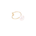Natural Baroque Pearl High-grade Open Ring