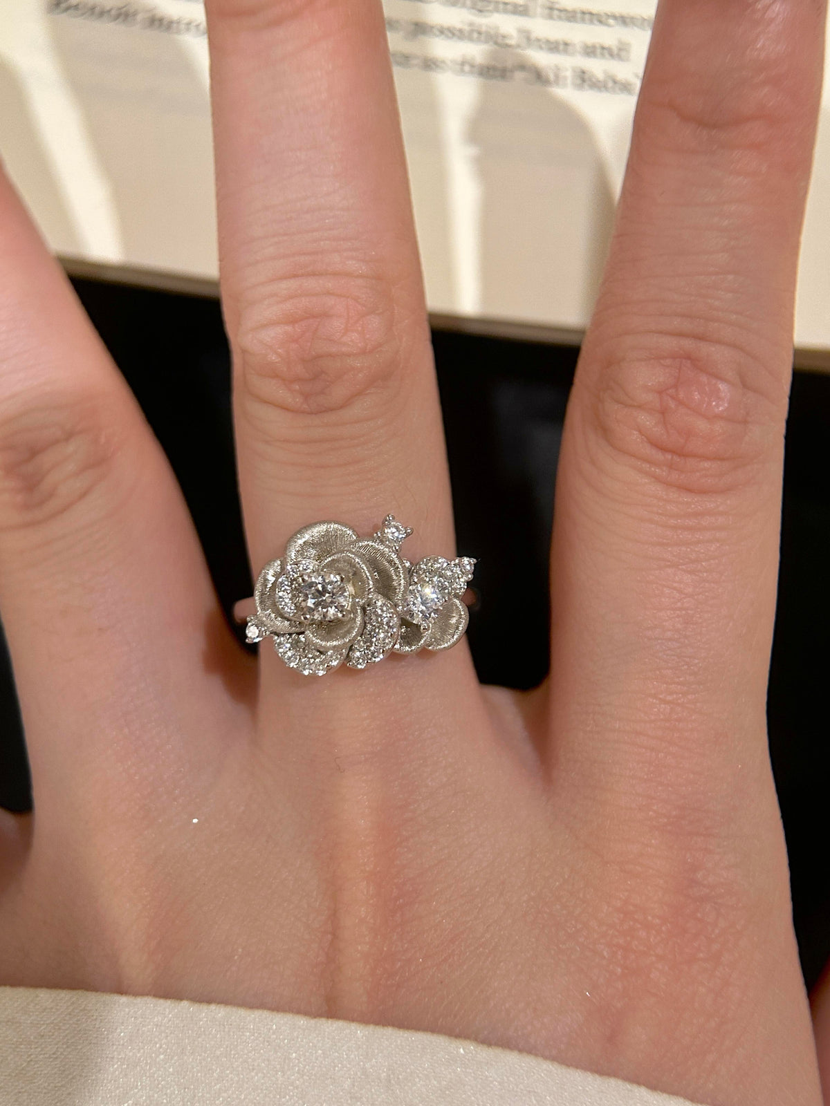 Rose Brushed Ring