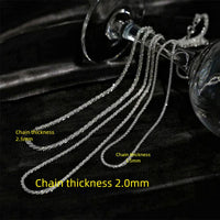 S925 Sterling Silver Sparkling Necklace