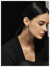 Natural lapis lazuli necklace earrings set