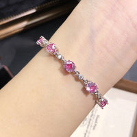 Octagonal rose diamond bracelet inlaid with high carbon diamond.