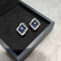Four-leaf clover blue Peter necklace bracelet ring earrings