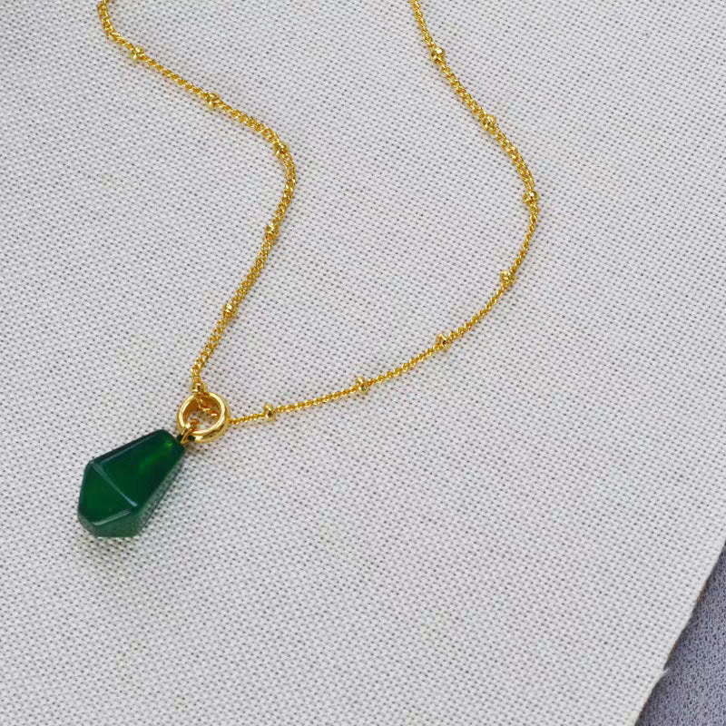 Natural lapis lazuli necklace earrings set