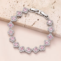 Brass zircon bracelet