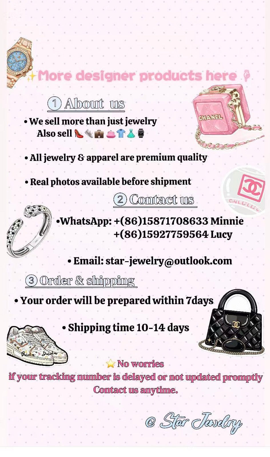 About more designer products 👆🏼