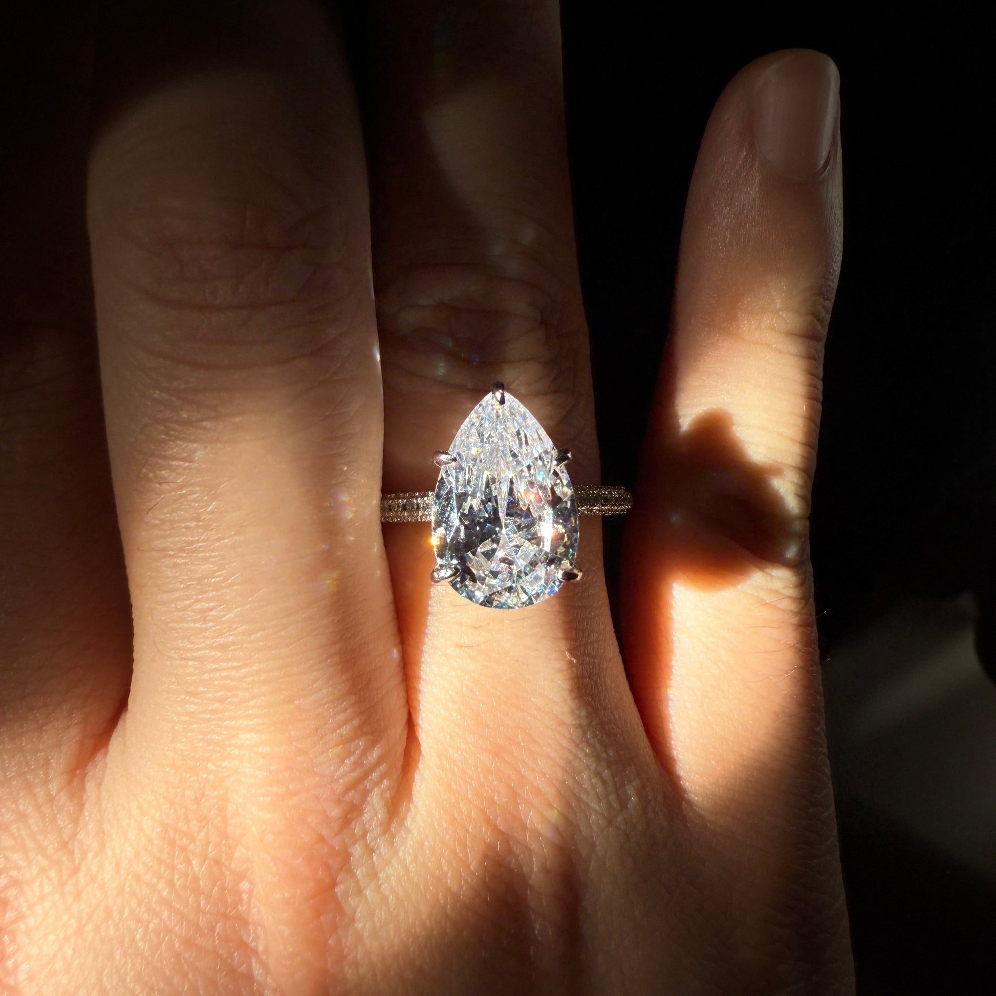 GLACIAL PEAR RING