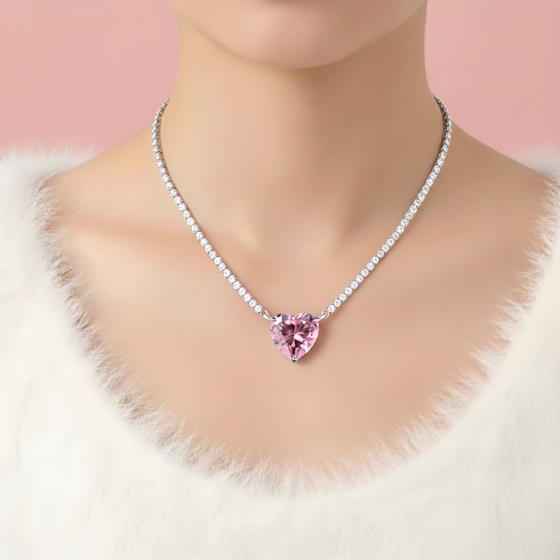 (PINK) HEART OF LOVE Necklace