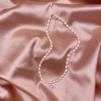 Water Drop Zircon Freshwater Pearl Necklace