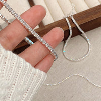 S925 sterling silver full diamond bracelet