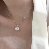 baroque pearl S925 sterling silver necklace