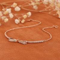 Full body S925 sterling silver bow bracelet