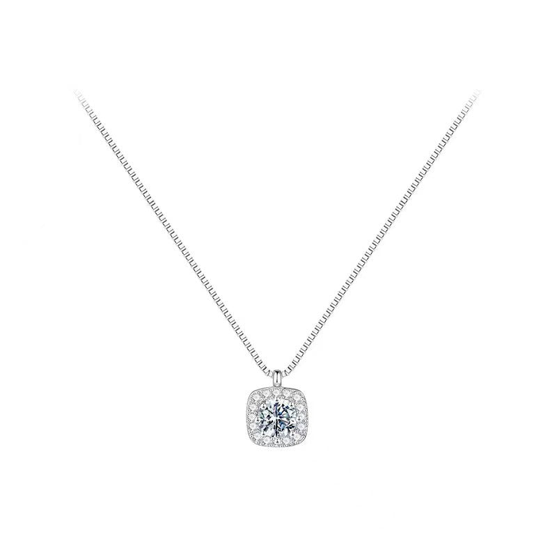 S925 sterling silver small sugar pendant necklace