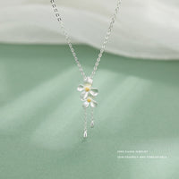 S999 foot silver elegant gardenia series set earrings ring necklace