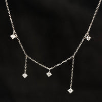 S925 Silver Plated 18K Gold Zircon Necklace