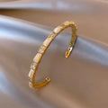 Cat's eye slub bracelet
