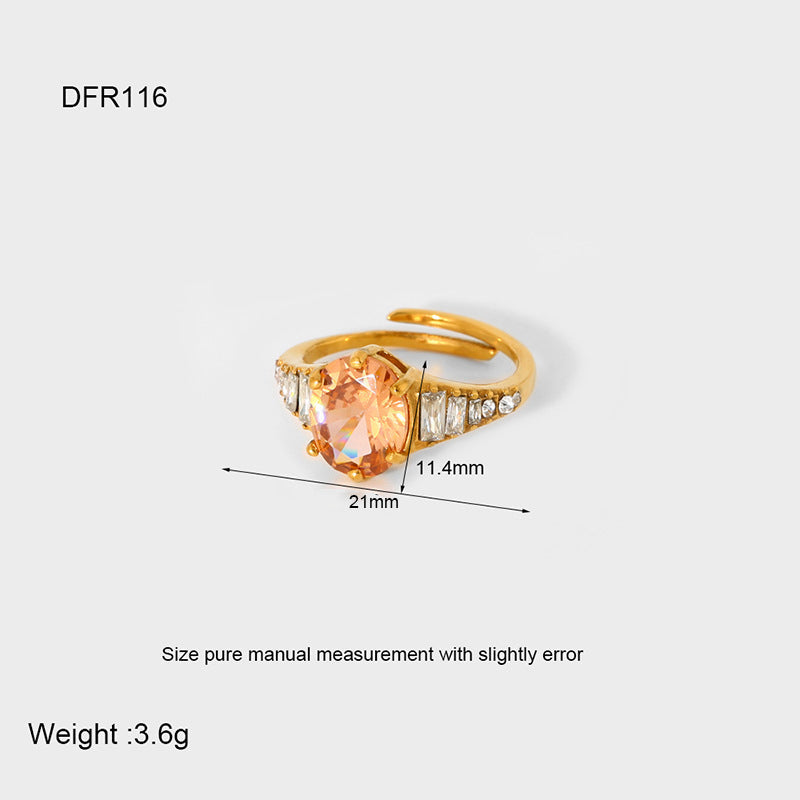 18K Gold Plated Open Ring