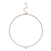 Champagne Crystal Zircon Moissanite Sterling Silver Necklace