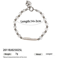 High color retention brass plating real gold natural real pearl bracelet