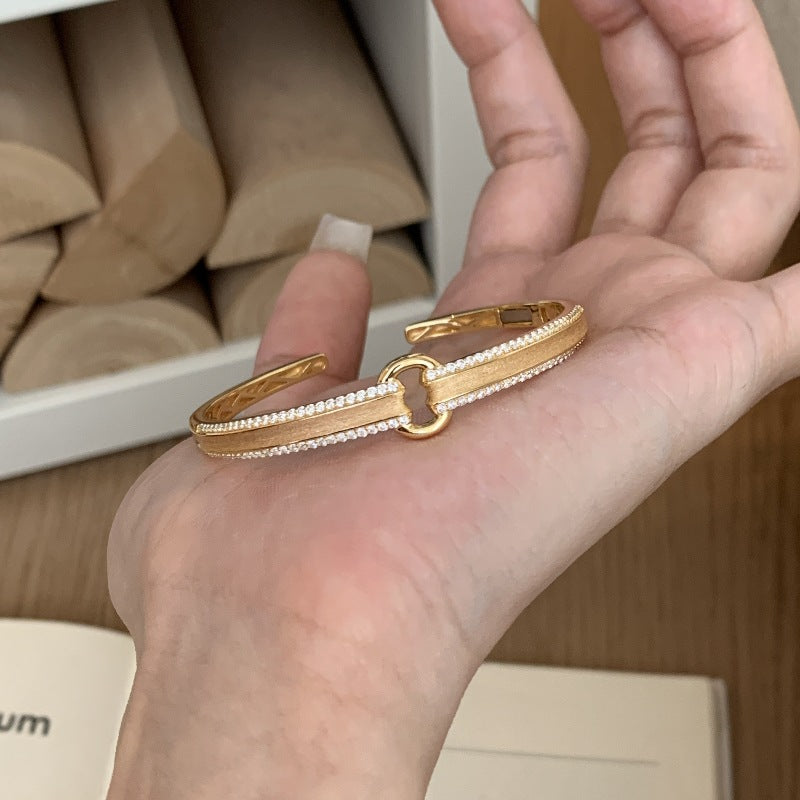 Lock Zircon Bracelet