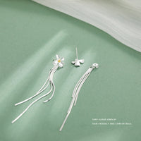 S999 foot silver elegant gardenia series set earrings ring necklace