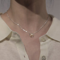 s925 sterling silver pearl necklace