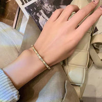 Cat's eye slub bracelet