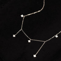 S925 Silver Plated 18K Gold Zircon Necklace