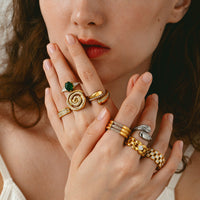 18K Gold Plated Open Ring