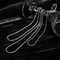 S925 Sterling Silver Sparkling Necklace